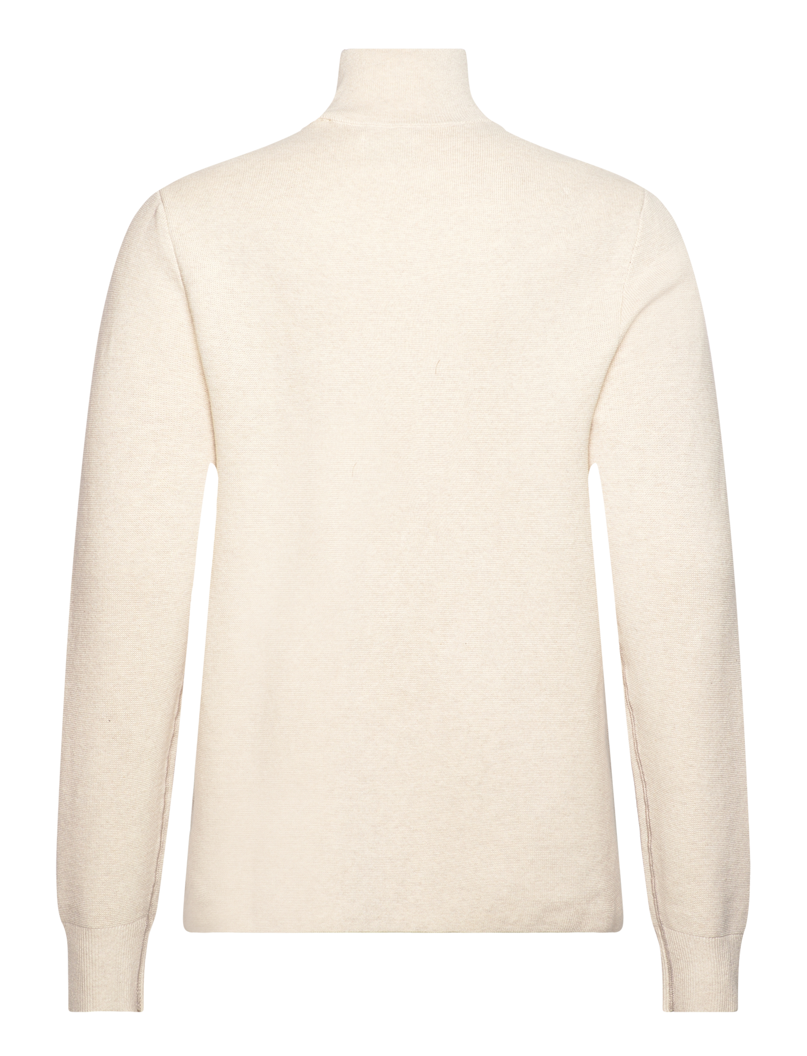 GANT - MILANO KNIT COTTON HALF ZIP - seed melange - 1
