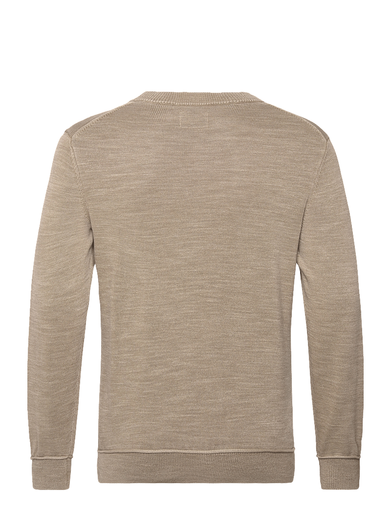 Gant - PLAIN SUNFADED COTTON C-NECK - rundhals - dried khaki - 1