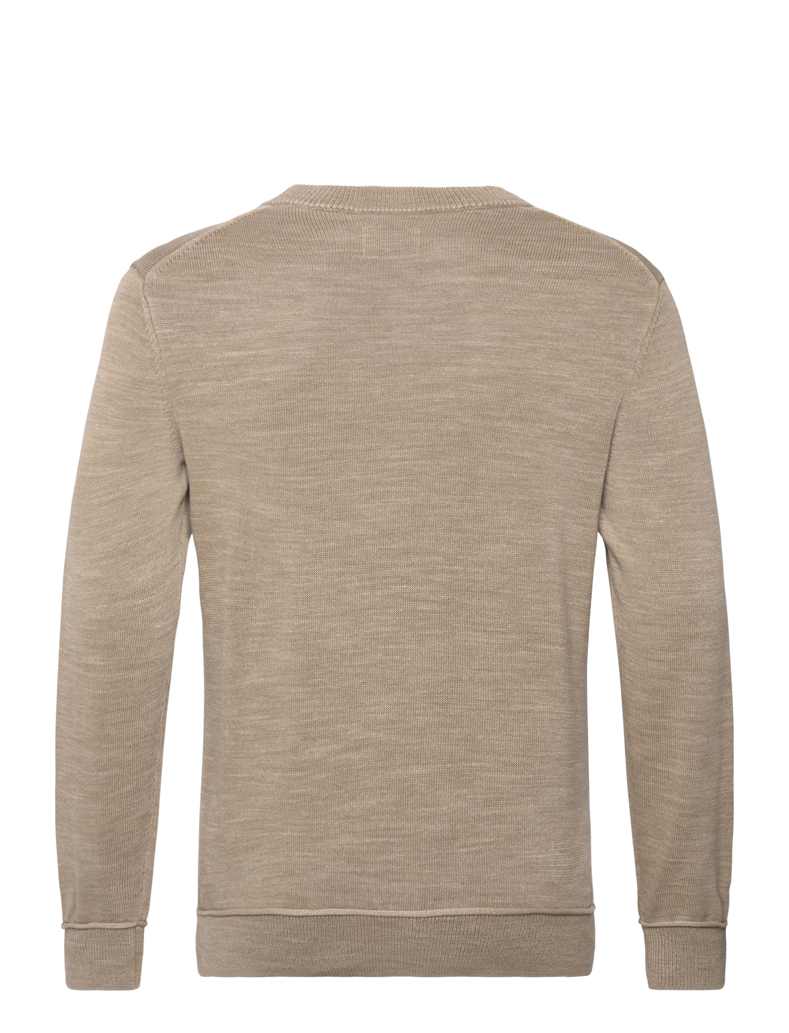 Gant - PLAIN SUNFADED COTTON C-NECK - Ümmarguse kaelusega kudumid - dried khaki - 1