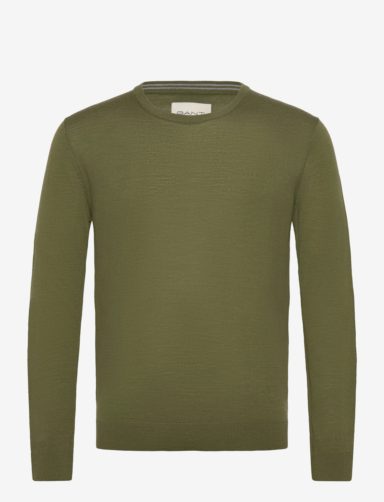 Gant - EXTRAFINE MERINO WOOL C-NECK - rund hals - dark cactus melange - 0