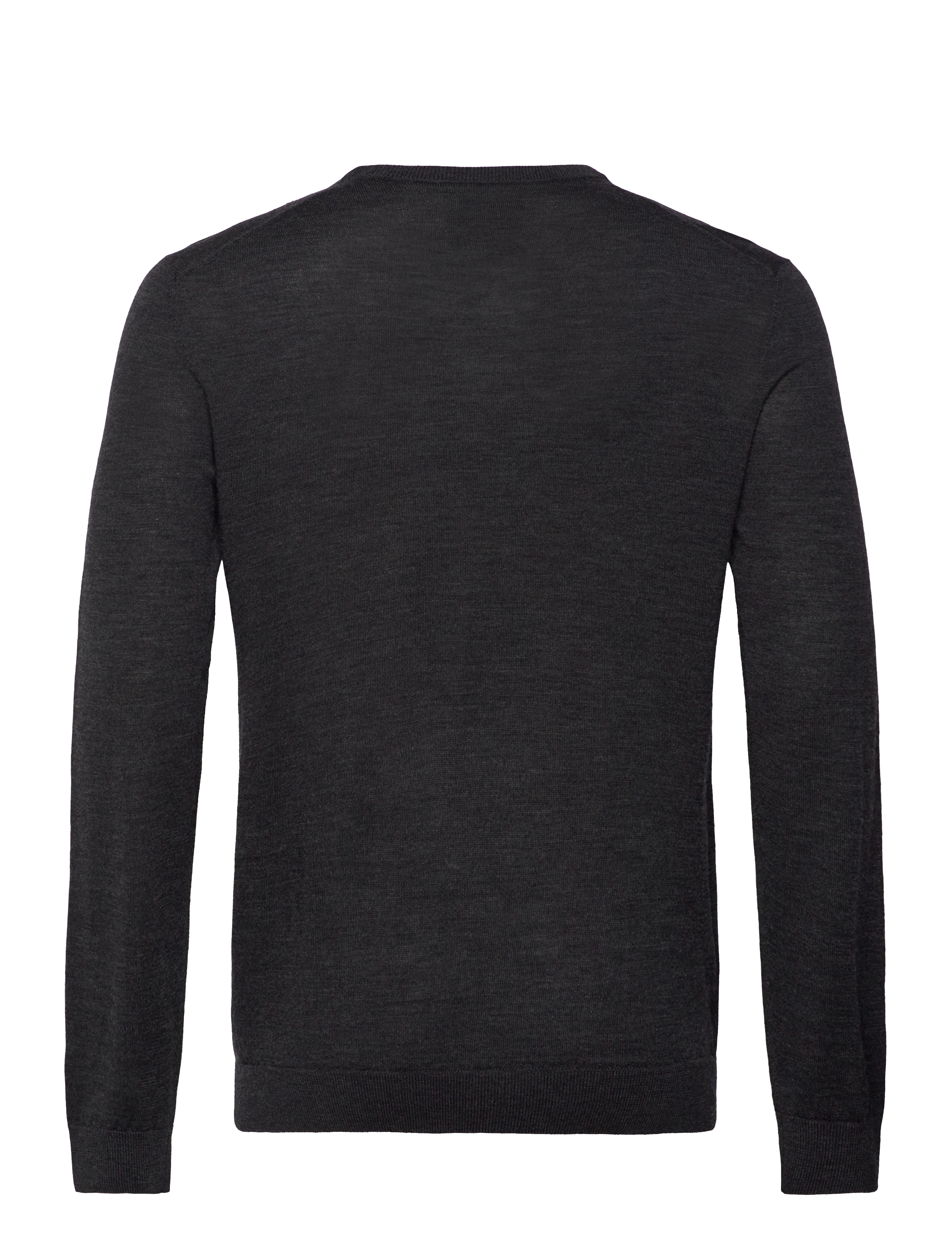 Gant - EXTRAFINE MERINO WOOL C-NECK - dk charcoal melange - 1