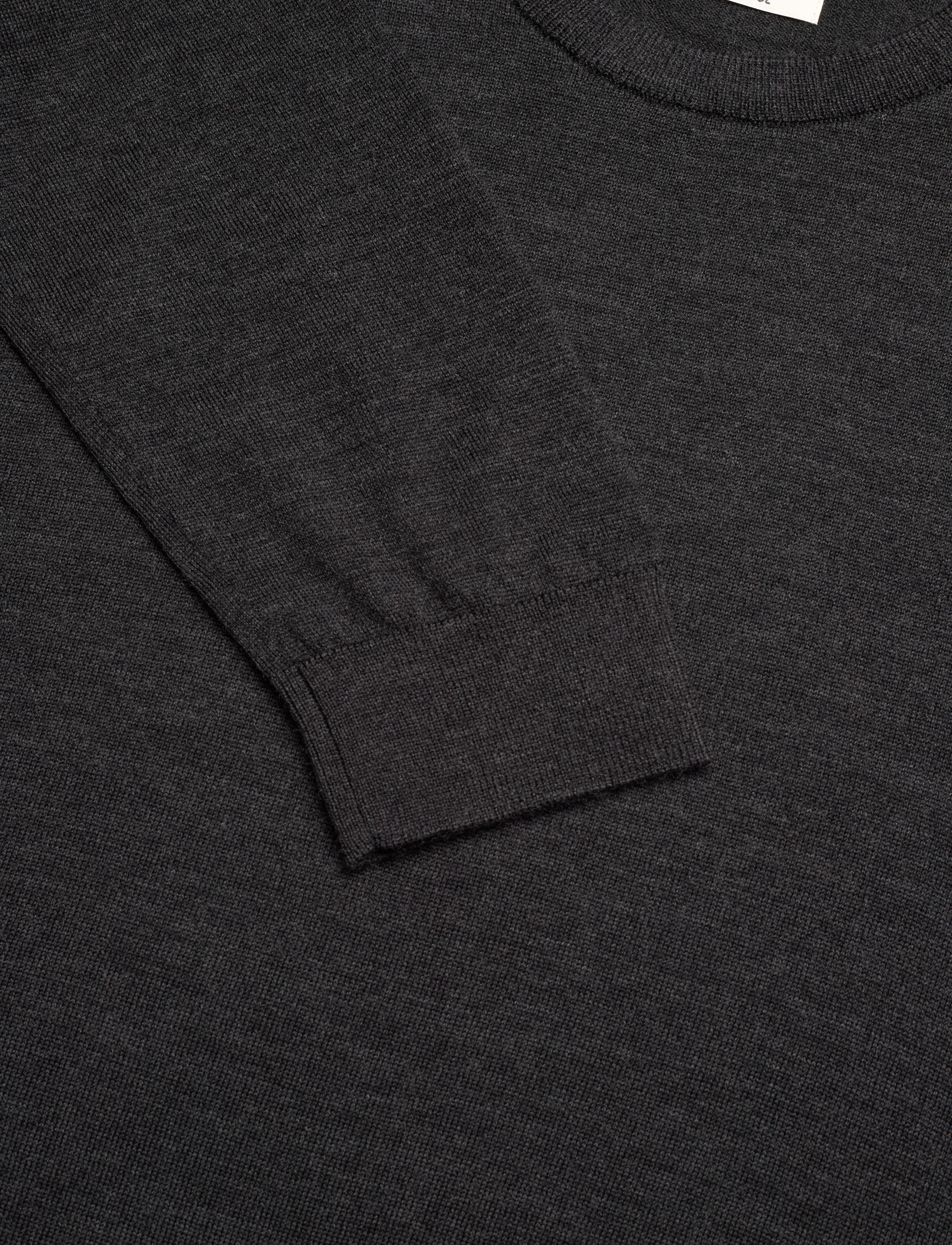 Gant - EXTRAFINE MERINO WOOL C-NECK - dk charcoal melange - 2