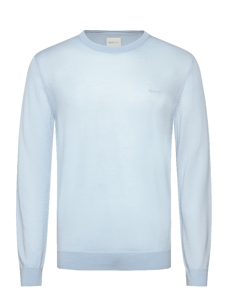 GANT - EXTRAFINE MERINO WOOL C-NECK - rund hals - fresh blue - 0