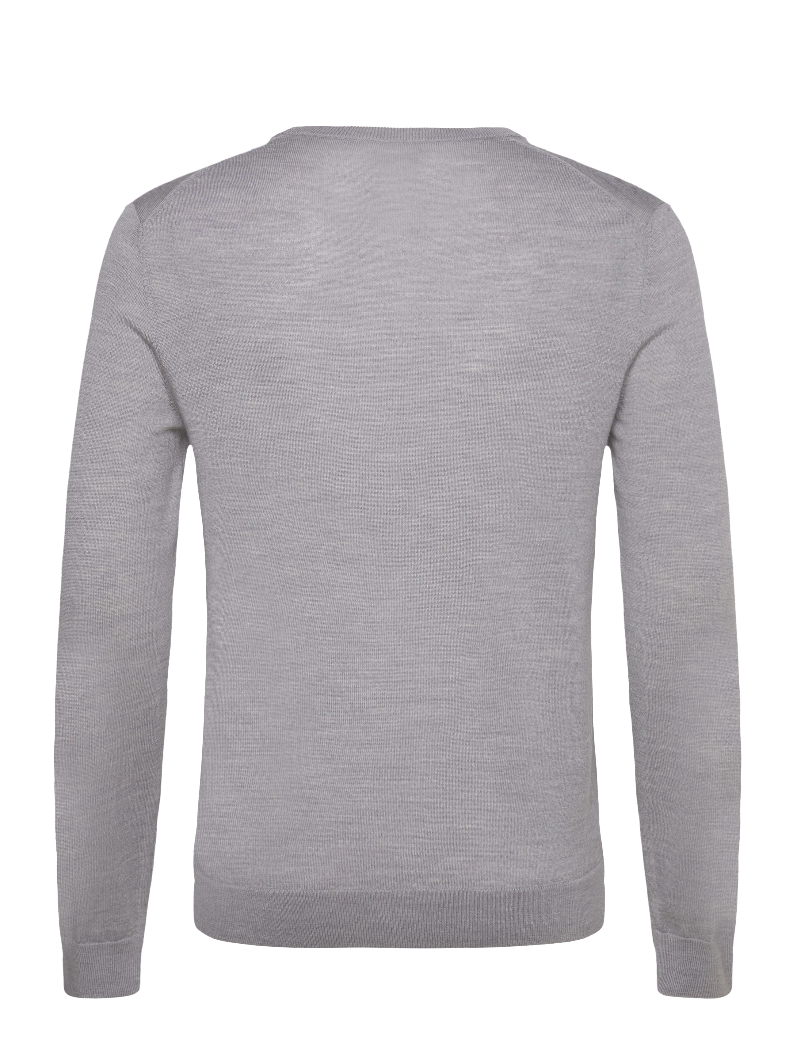 Gant - EXTRAFINE MERINO WOOL C-NECK - grey melange - 1