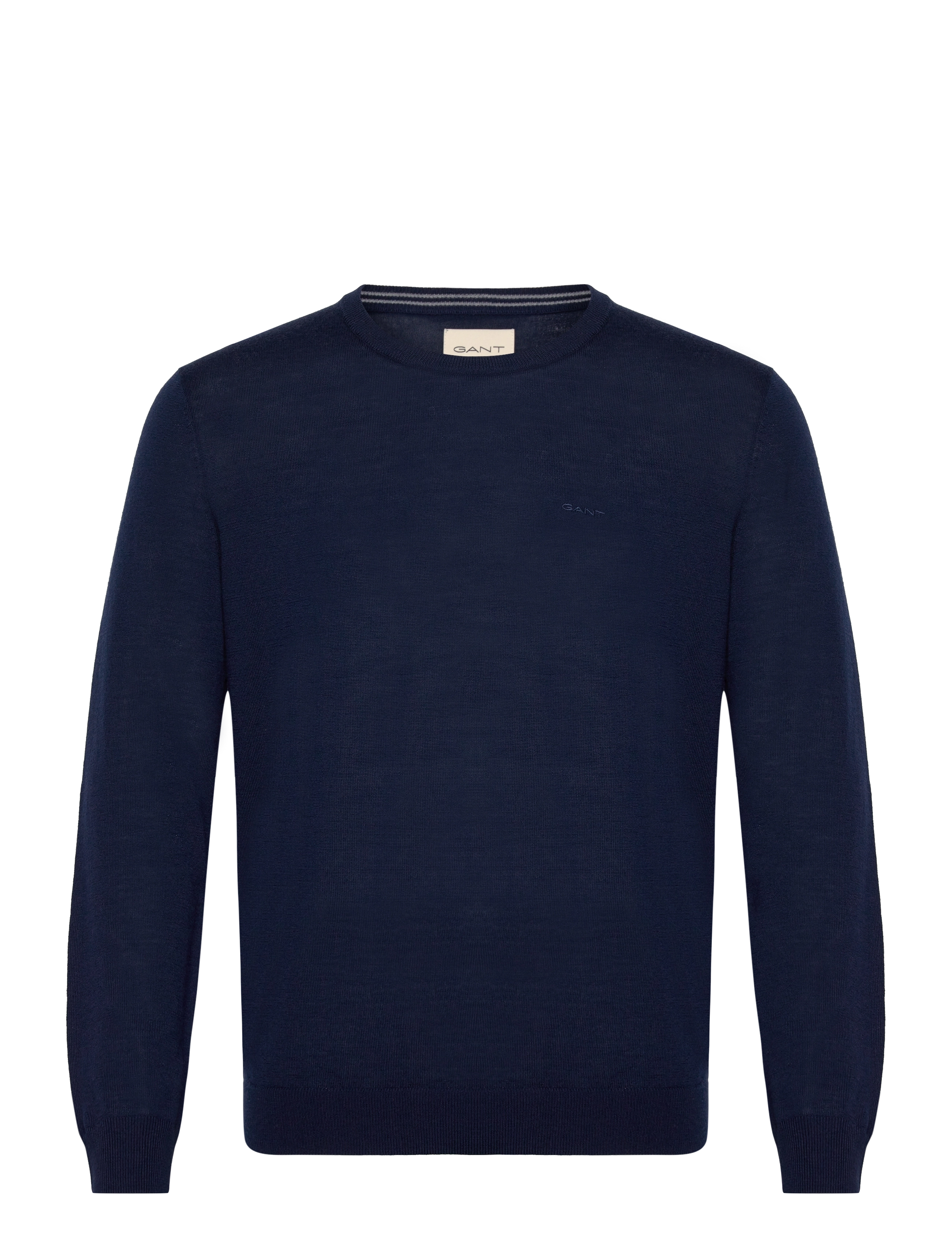 Gant - EXTRAFINE MERINO WOOL C-NECK - strik med rund hals - marine - 1