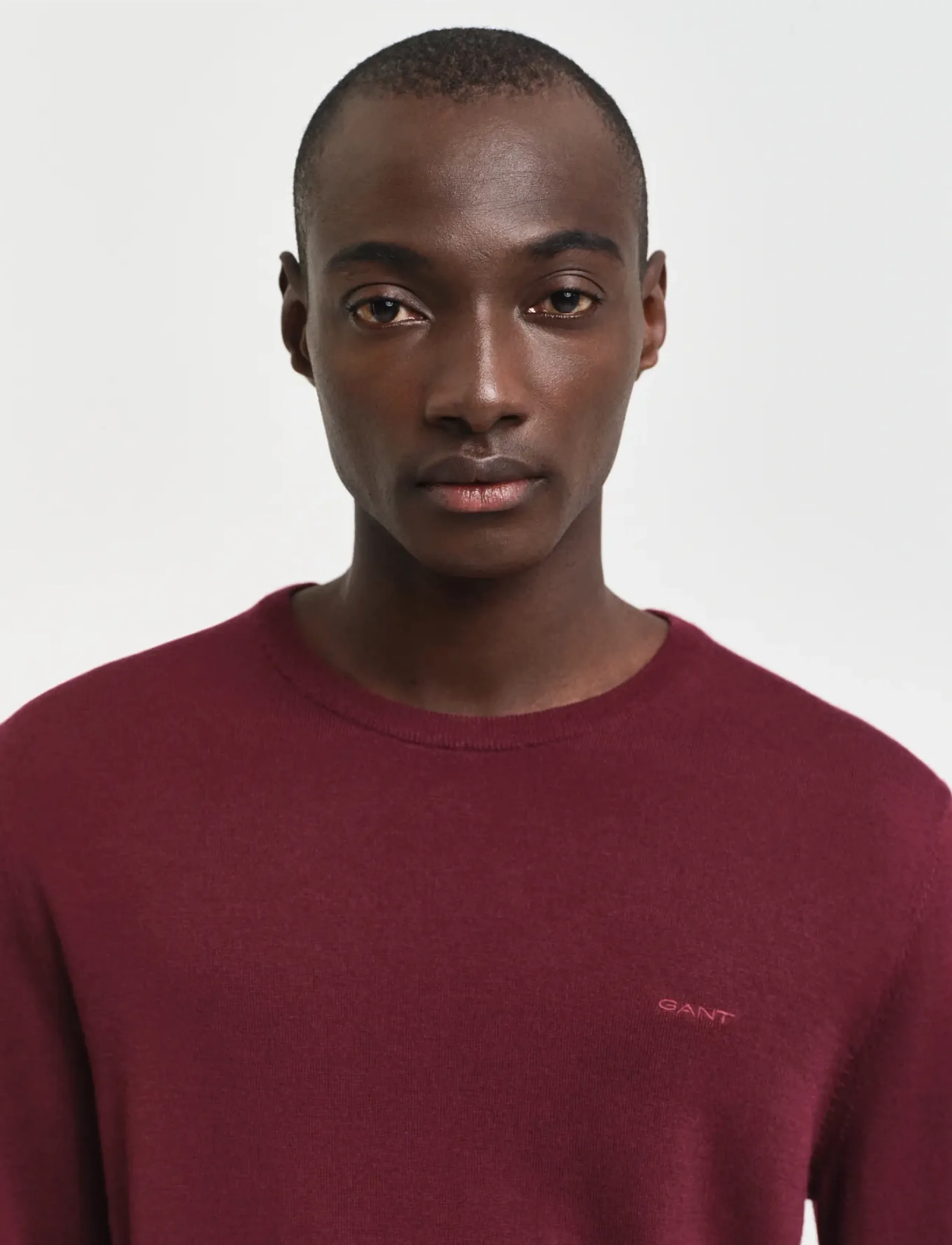 Gant - EXTRAFINE MERINO WOOL C-NECK - wine red - 4
