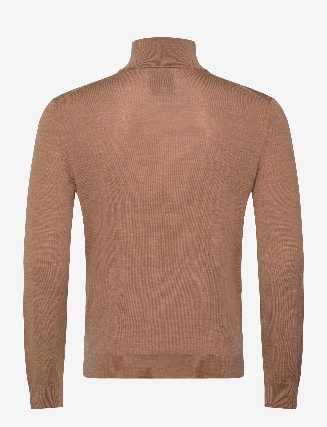 Gant - EXTRAFINE MERINO WOOL HALF ZIP - halfzip strik - dk. sand melange - 1