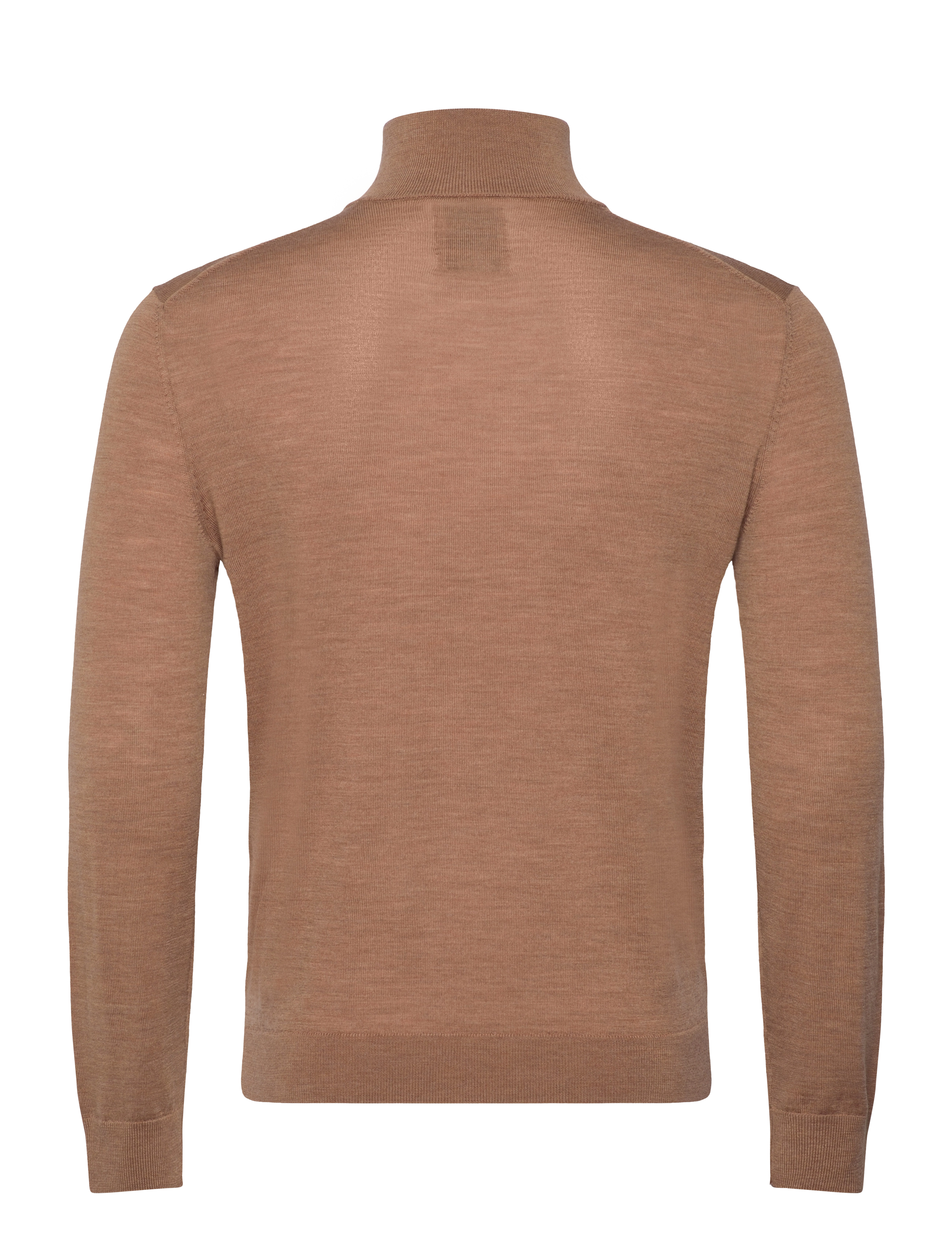 Gant - EXTRAFINE MERINO WOOL HALF ZIP - half zip jumpers - dk. sand melange - 1