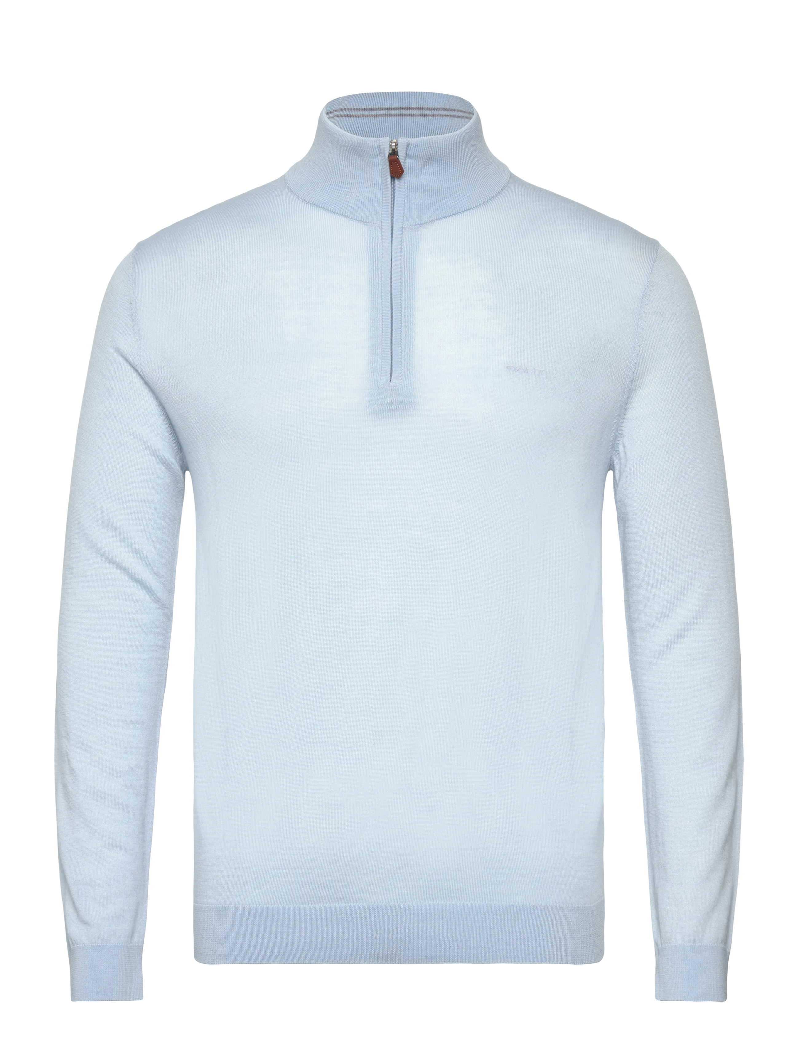 Gant Extrafine Merino Wool Half Zip, 3XL, Knitwear, Blau - Zip Jumpers, Männerswear