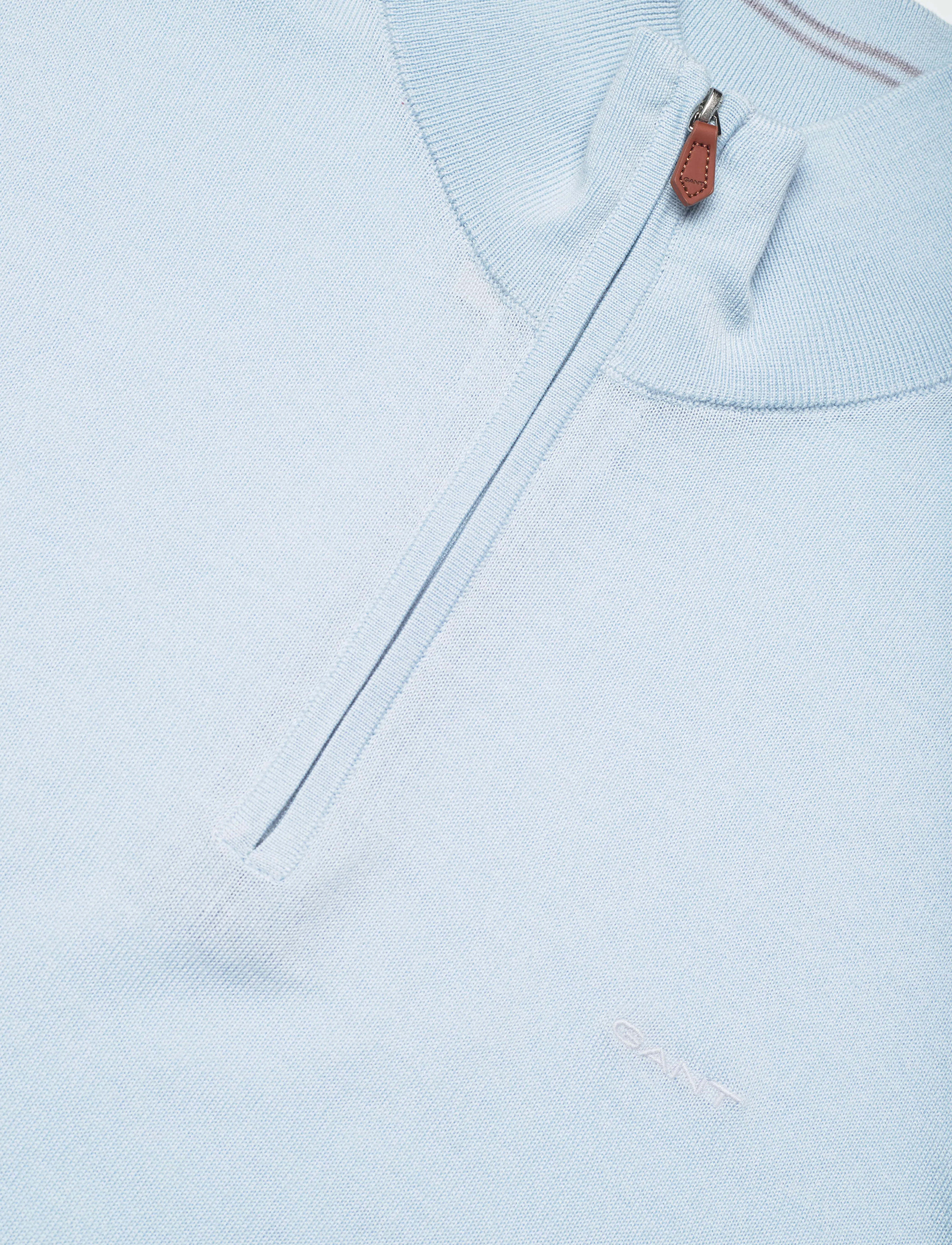 Gant - EXTRAFINE MERINO WOOL HALF ZIP - half zip jumpers - fresh blue - 2