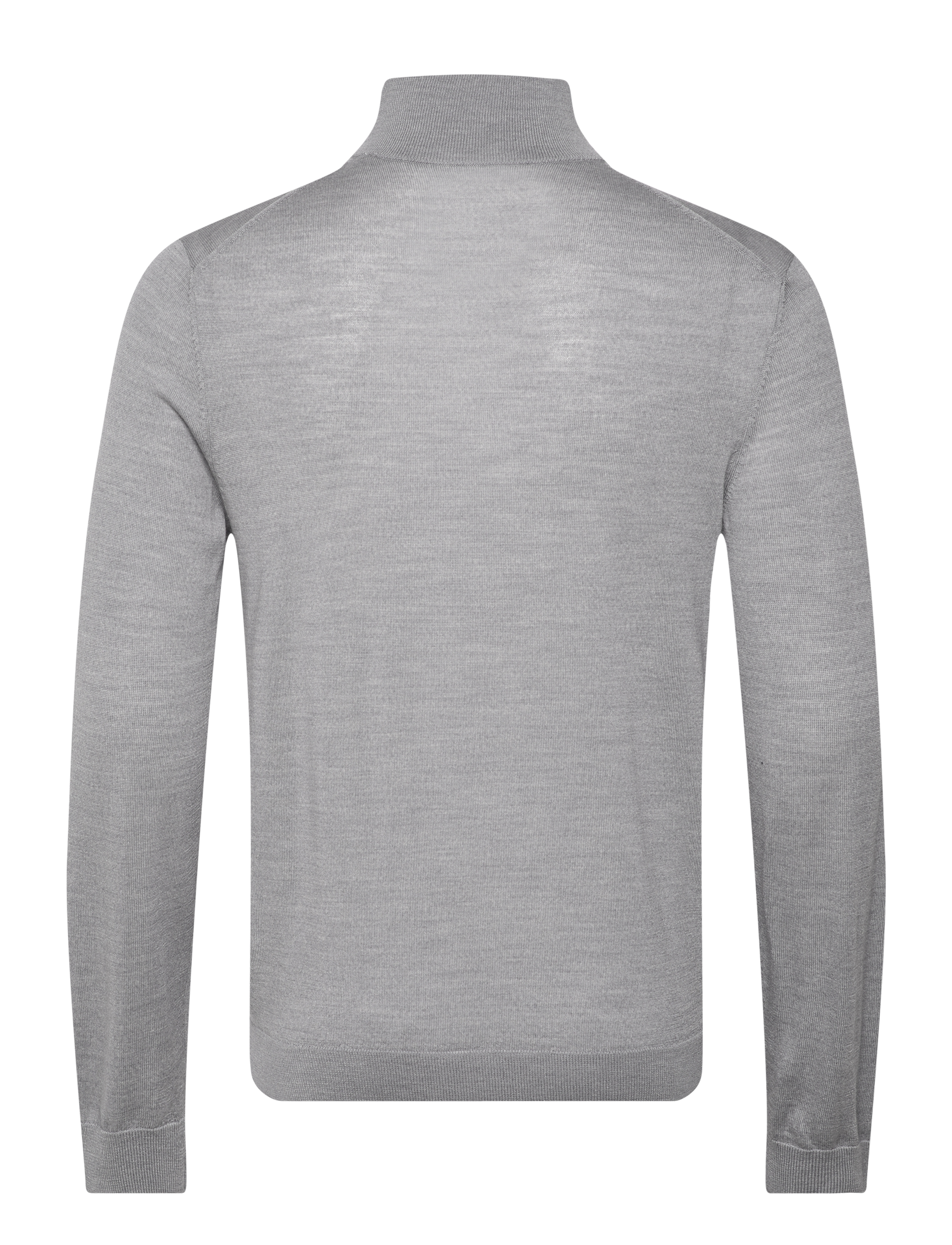 Gant - EXTRAFINE MERINO WOOL HALF ZIP - herren - grey melange - 2