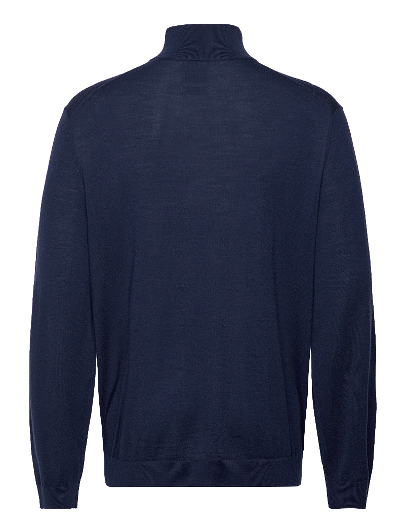 GANT - EXTRAFINE MERINO WOOL HALF ZIP - tõmblukk-kaelusega džemprid - marine - 1