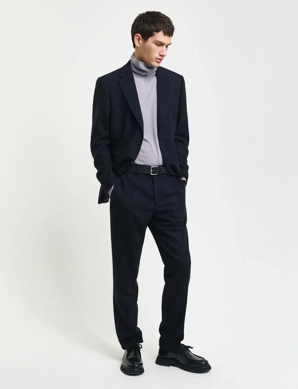 GANT - EXTRAFINE MERINO WOOL TURTLENECK - kõrge kaelusega džemprid - grey melange - 4