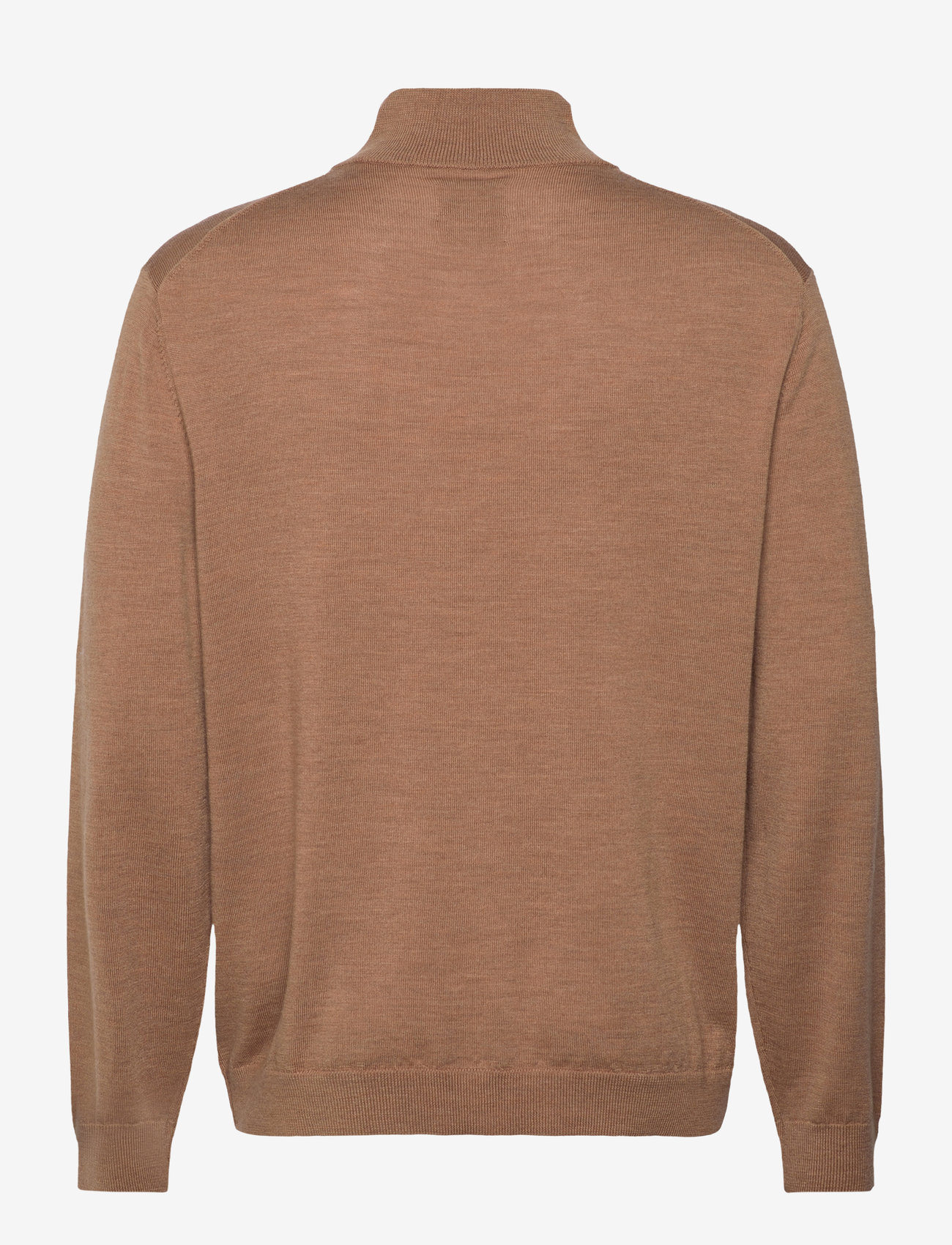 GANT - EXTRAFINE MERINO WOOL ZIP CARDIGAN - pullover mit durchgehendem reißverschluss - dk. sand melange - 1