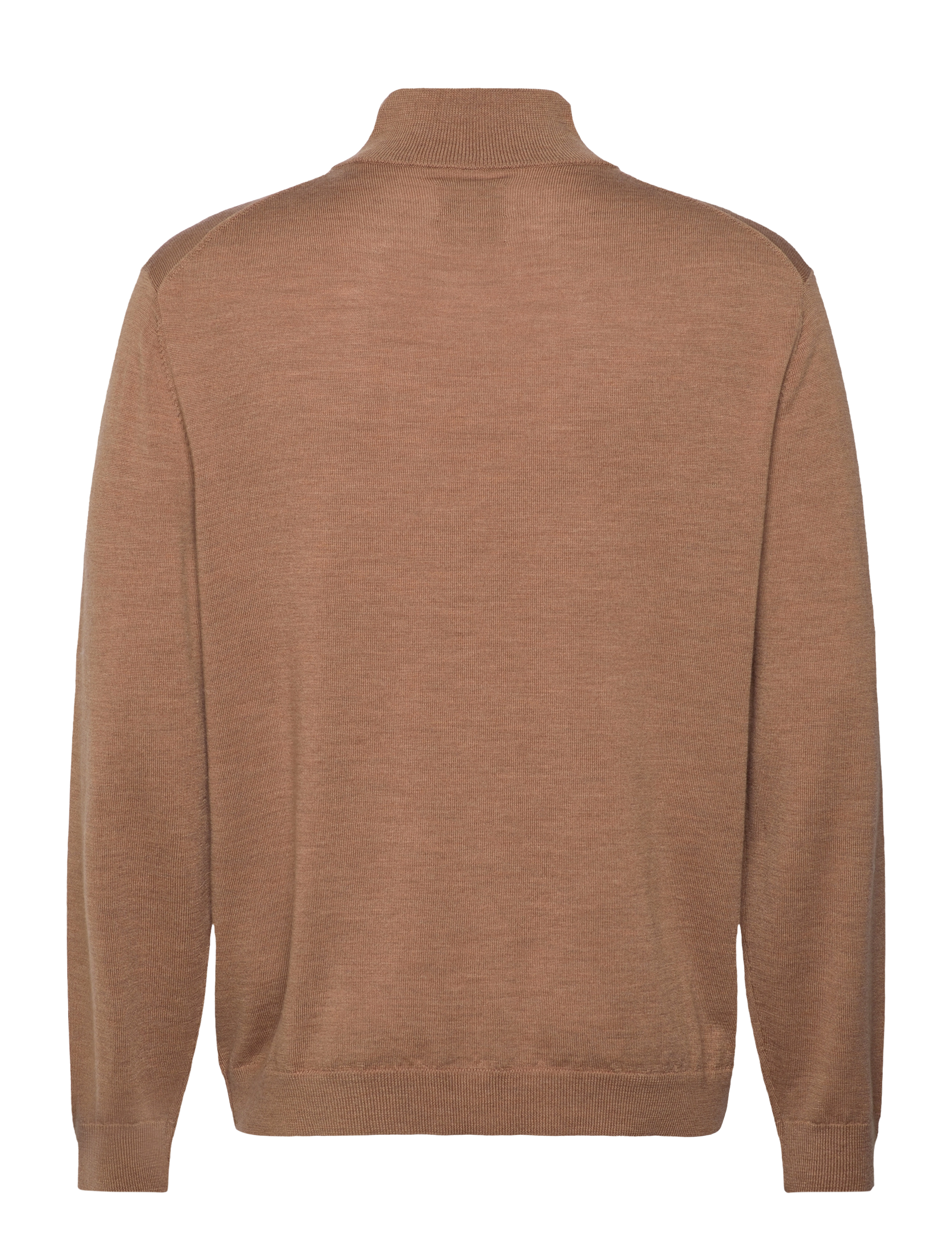 Gant - EXTRAFINE MERINO WOOL ZIP CARDIGAN - fødselsdagsgaver - dk. sand melange - 1