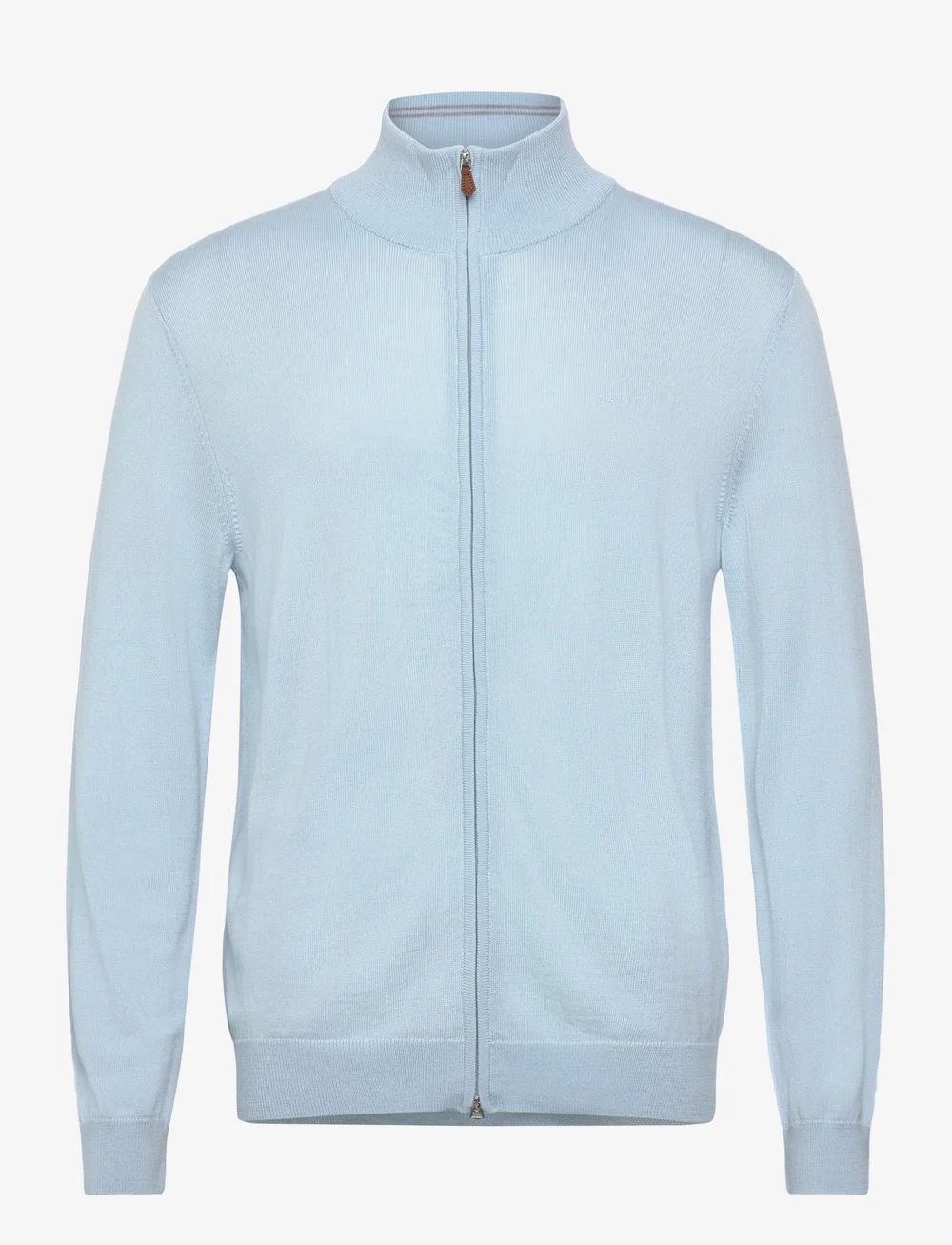 GANT - EXTRAFINE MERINO WOOL ZIP CARDIGAN - full zip tröjor - fresh blue - 0