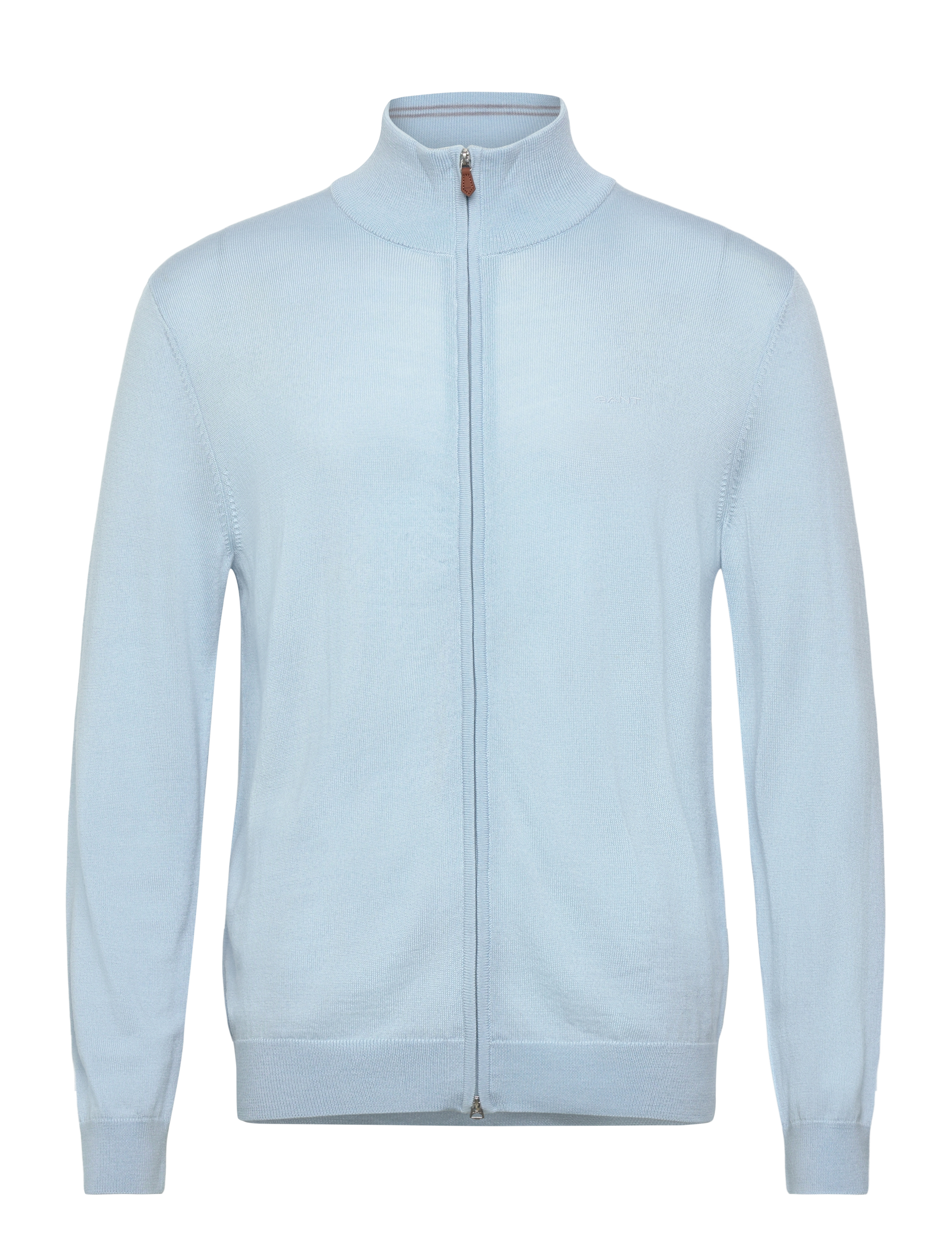 Gant EXTRAFINE MERINO WOOL ZIP CARDIGAN - Strickmode - FRESH BLUE / blue