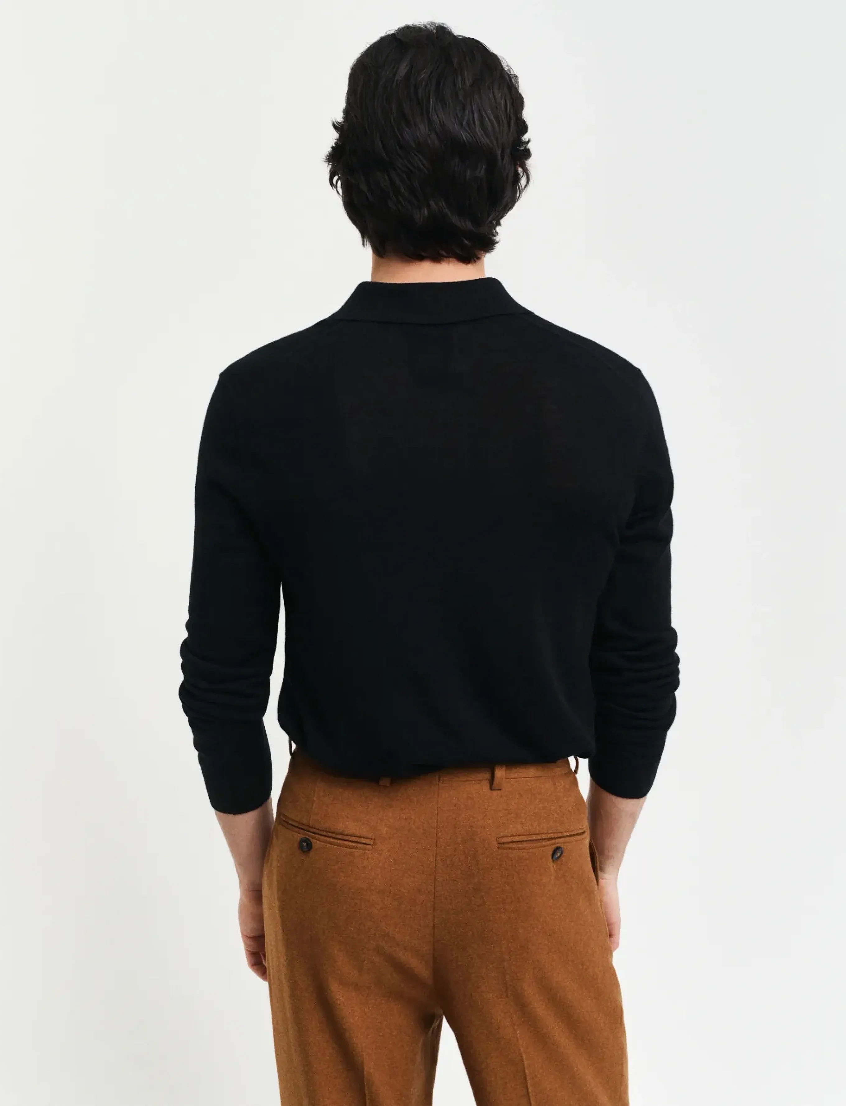 GANT - EXTRAFINE MERINO WOOL POLO - black - 2