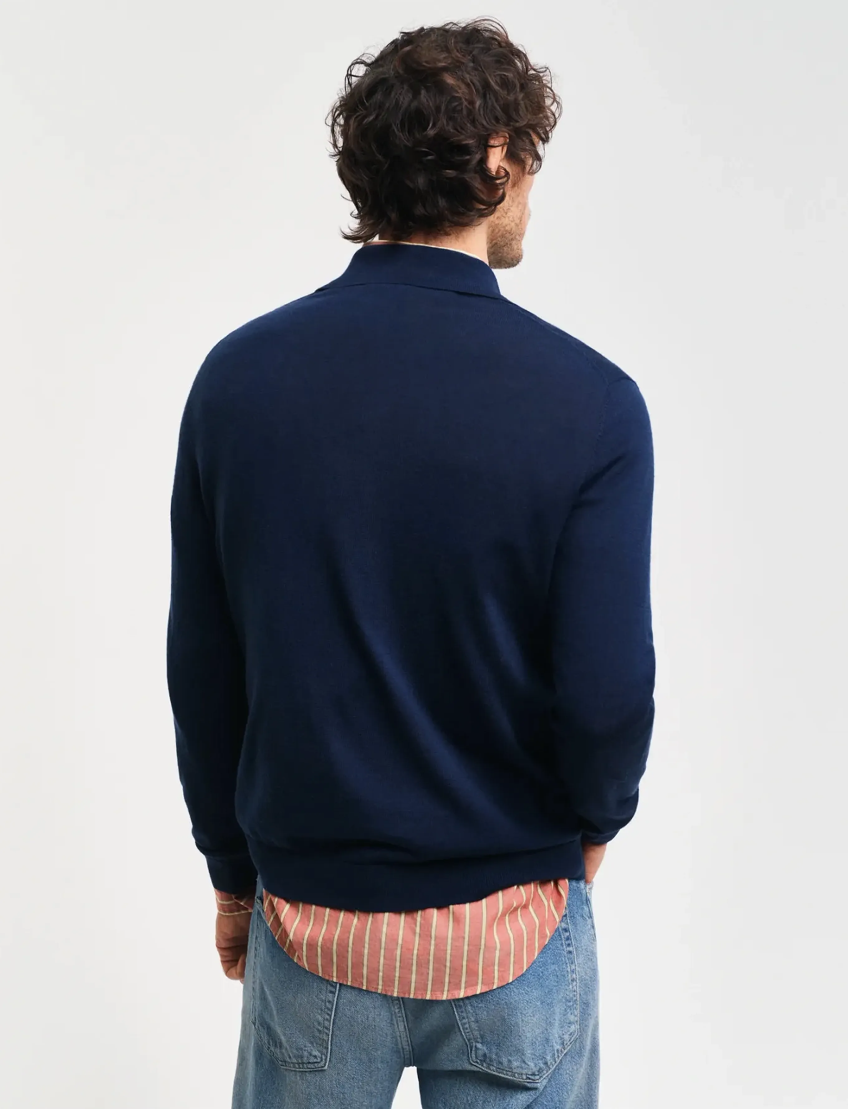 GANT - EXTRAFINE MERINO WOOL POLO - marine - 2