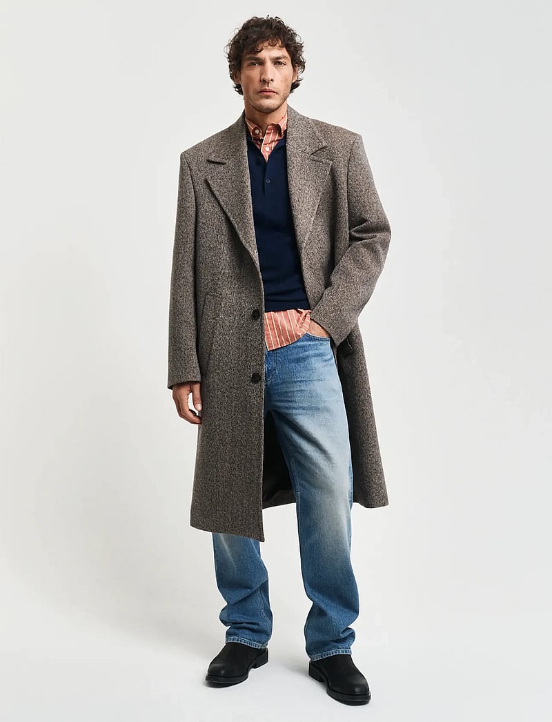 GANT - EXTRAFINE MERINO WOOL POLO - stickade pikéer - marine - 4