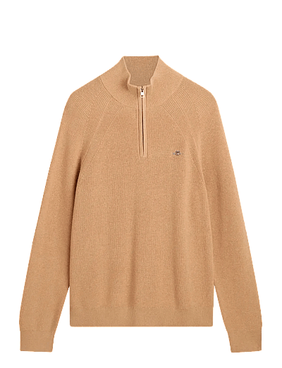 Cotton Wool Rib Half Zip - Half Zip-TrøJer