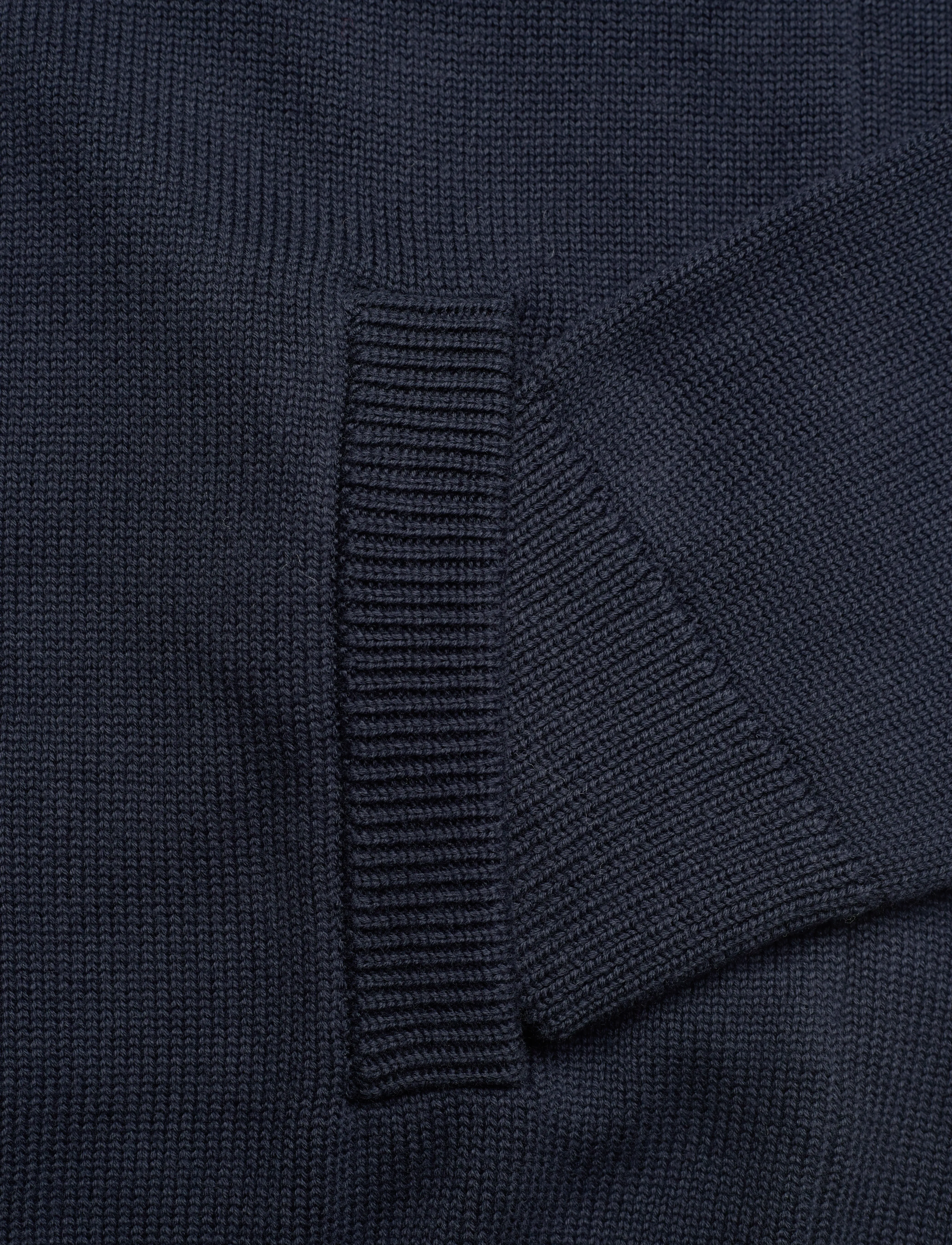 GANT - CASUAL COTTON BOMBER CARDIGAN - evening blue - 3