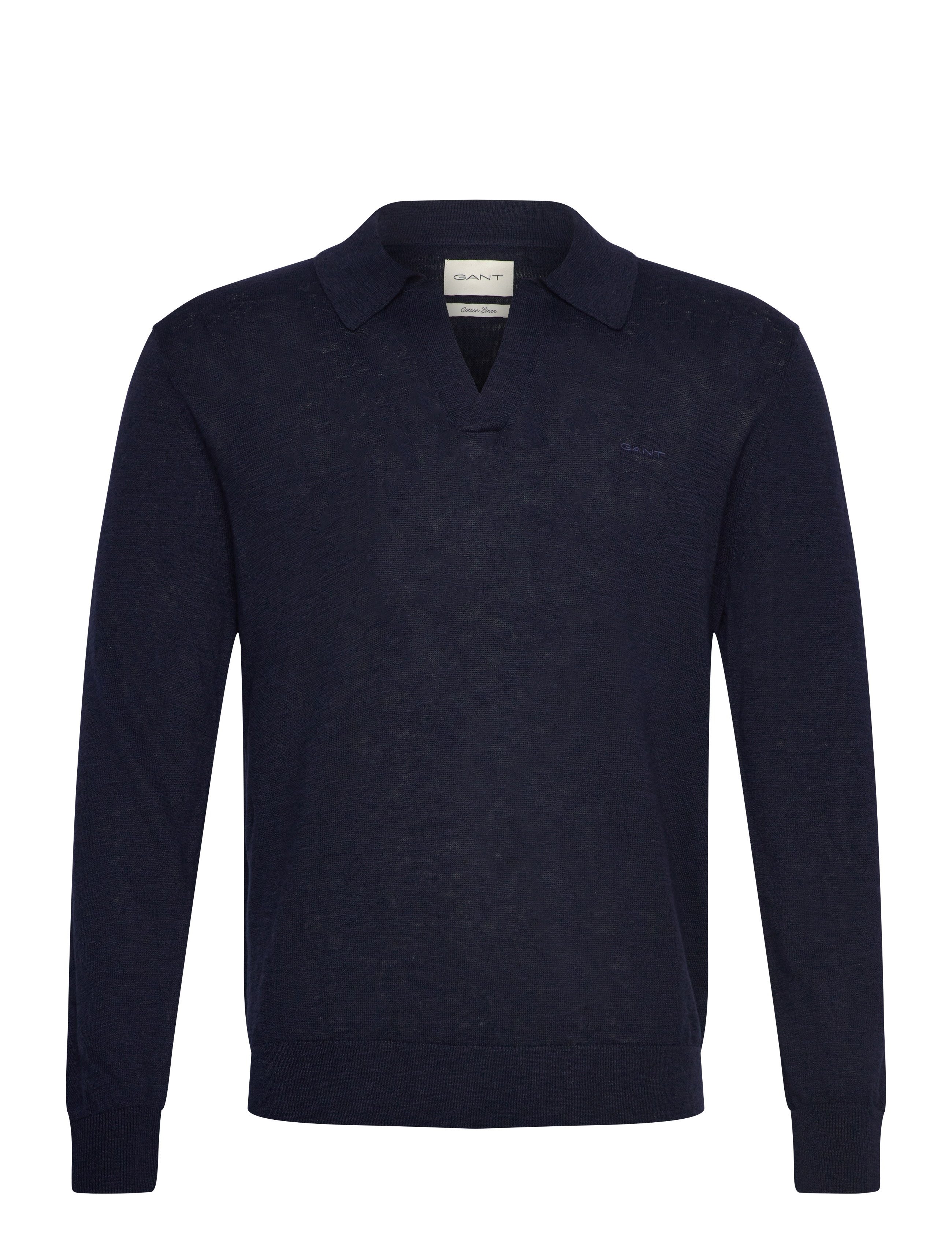 GANT Linen Blend Polo Navy - XXXL - Herren