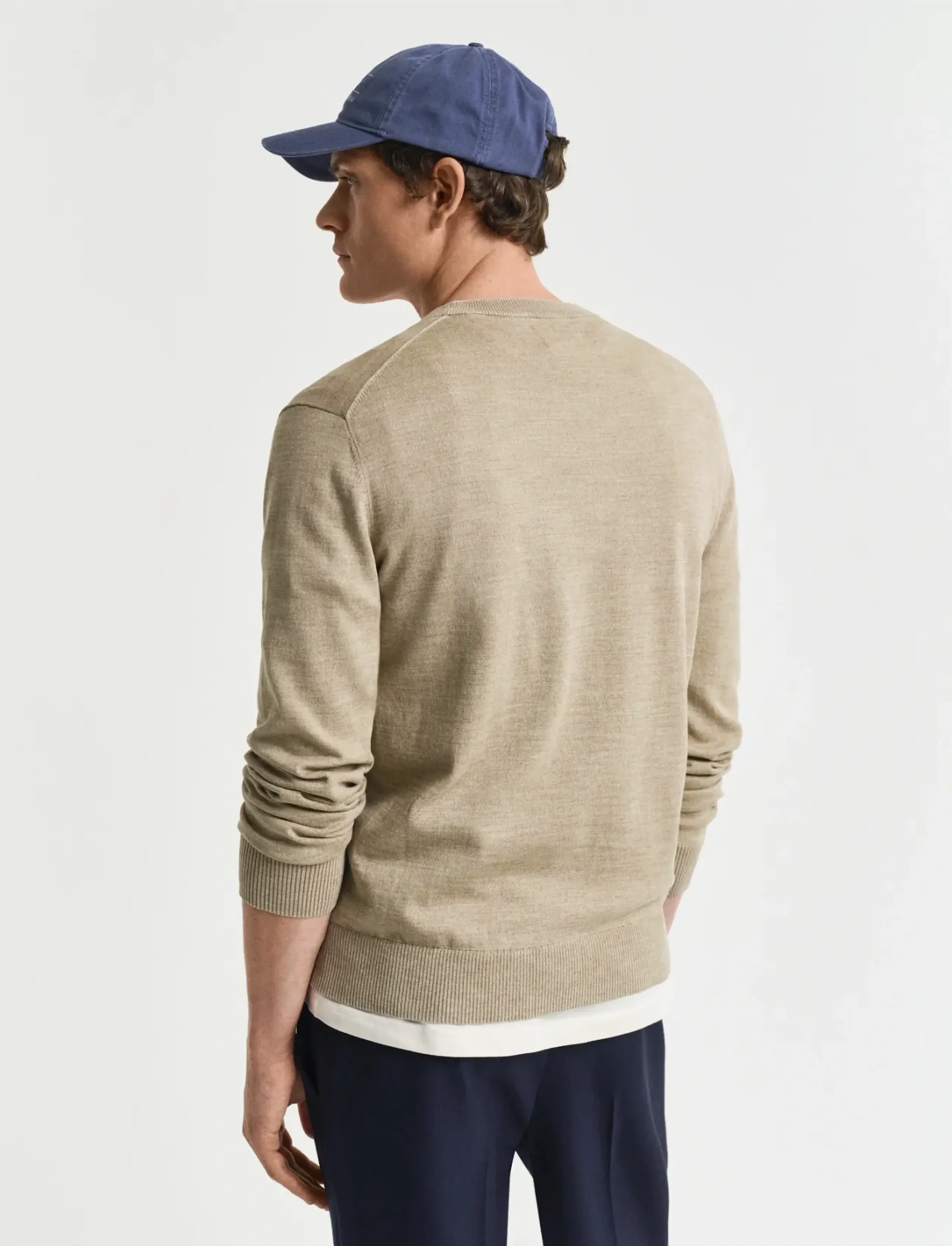 Gant - SUNFADED C-NECK - tavalised kudumid - dry sand - 2