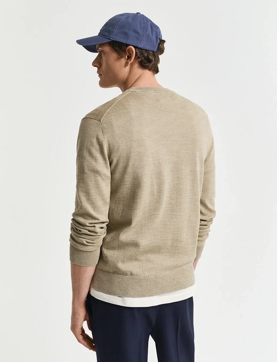 Gant - SUNFADED C-NECK - Ümara kaelusega - dry sand - 2