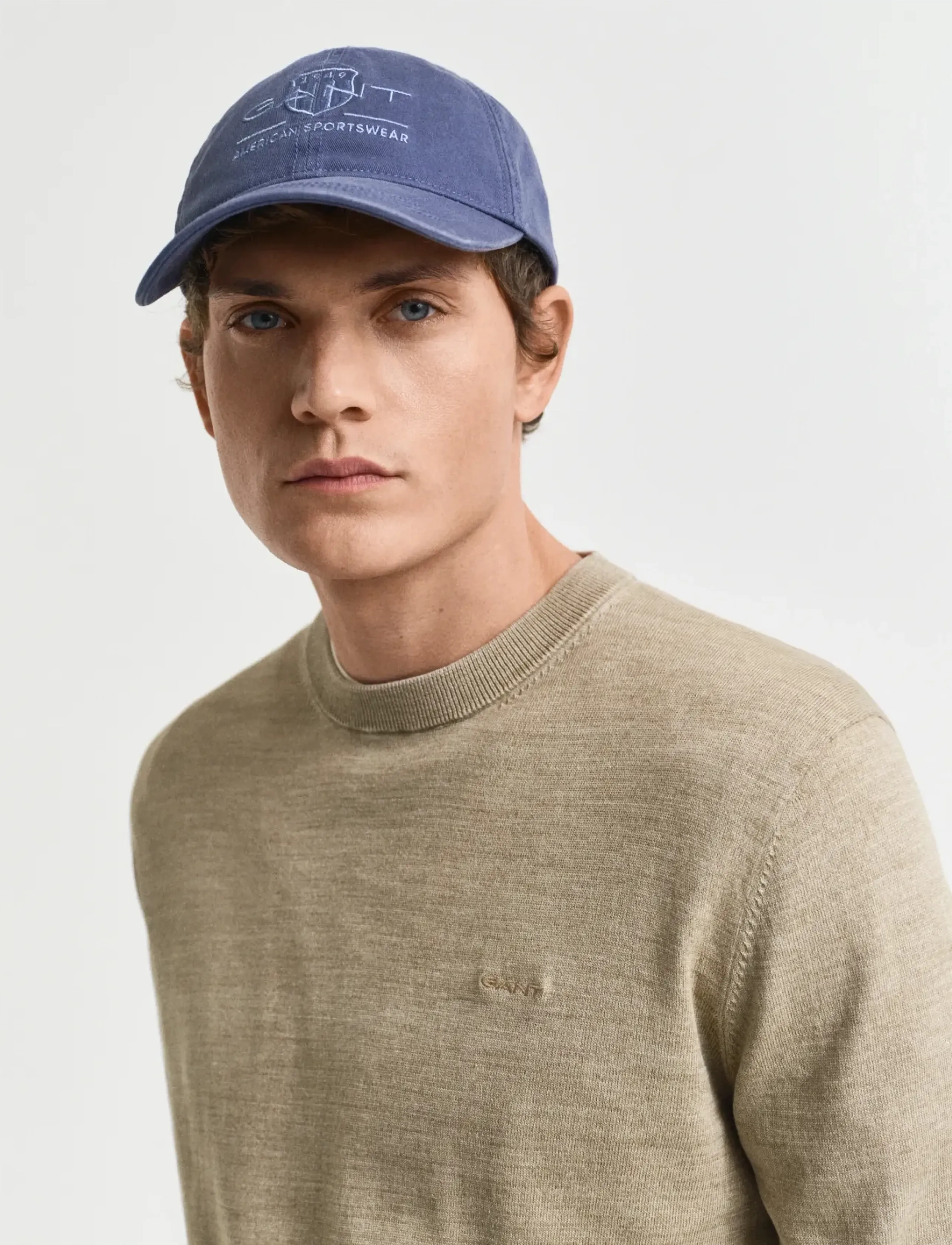 Gant - SUNFADED C-NECK - tavalised kudumid - dry sand - 3