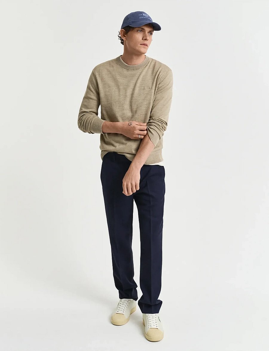 Gant - SUNFADED C-NECK - Ümara kaelusega - dry sand - 4