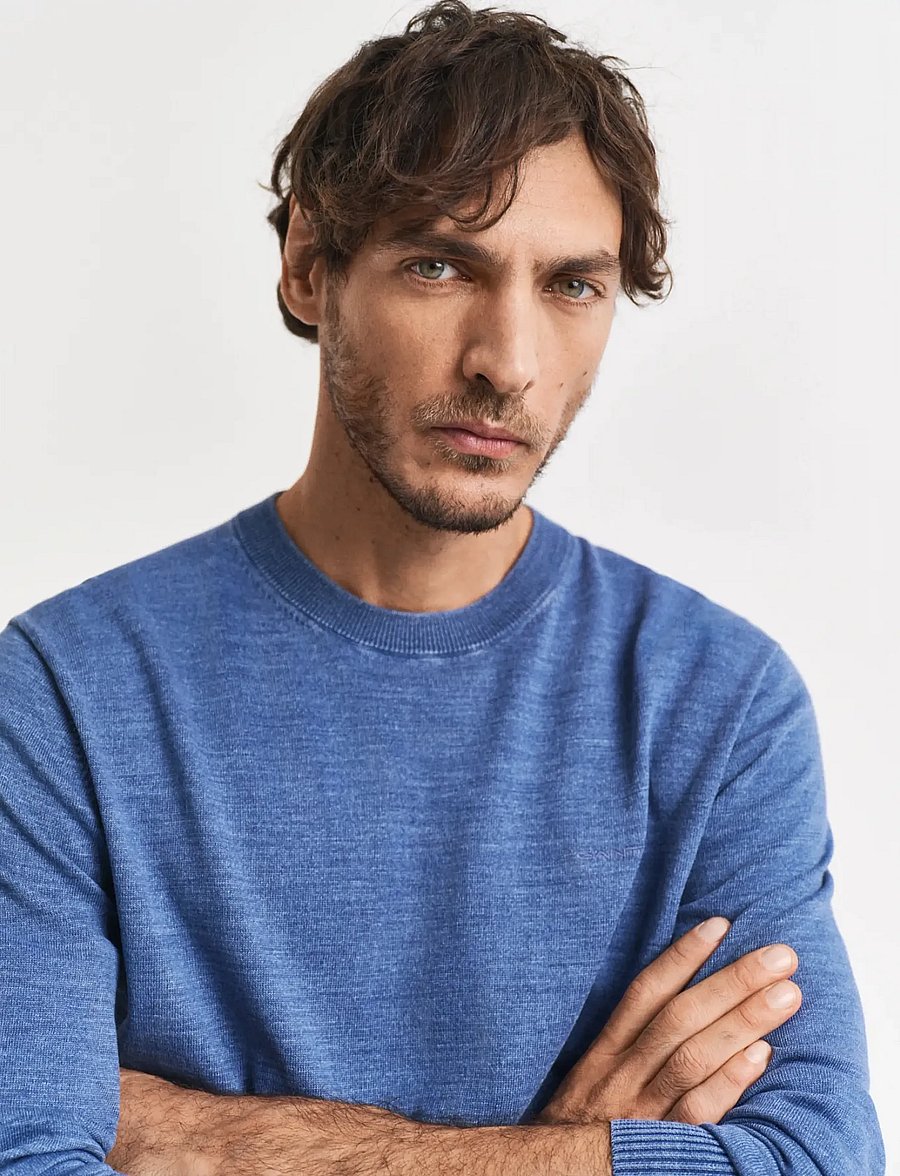 Gant - SUNFADED C-NECK - rund hals - persian blue - 3