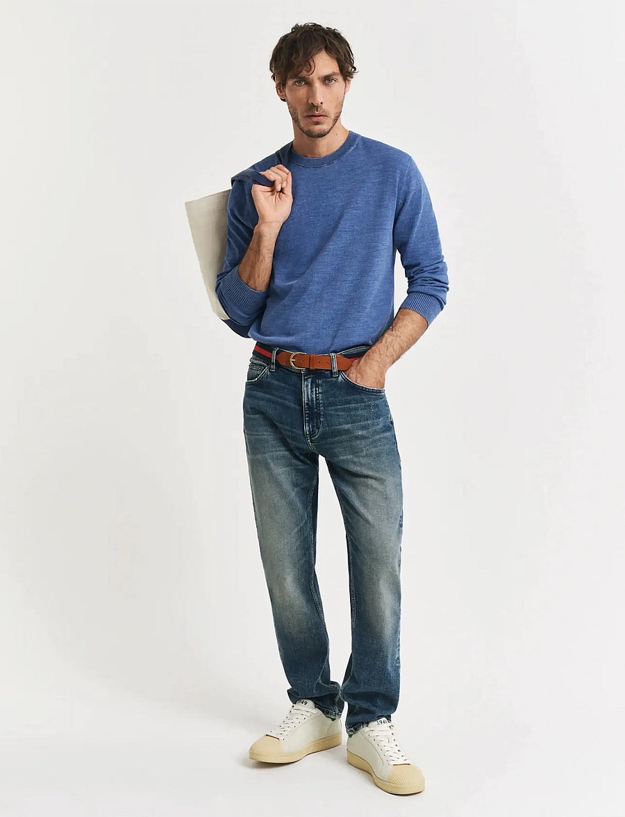 Gant - SUNFADED C-NECK - rund hals - persian blue - 4
