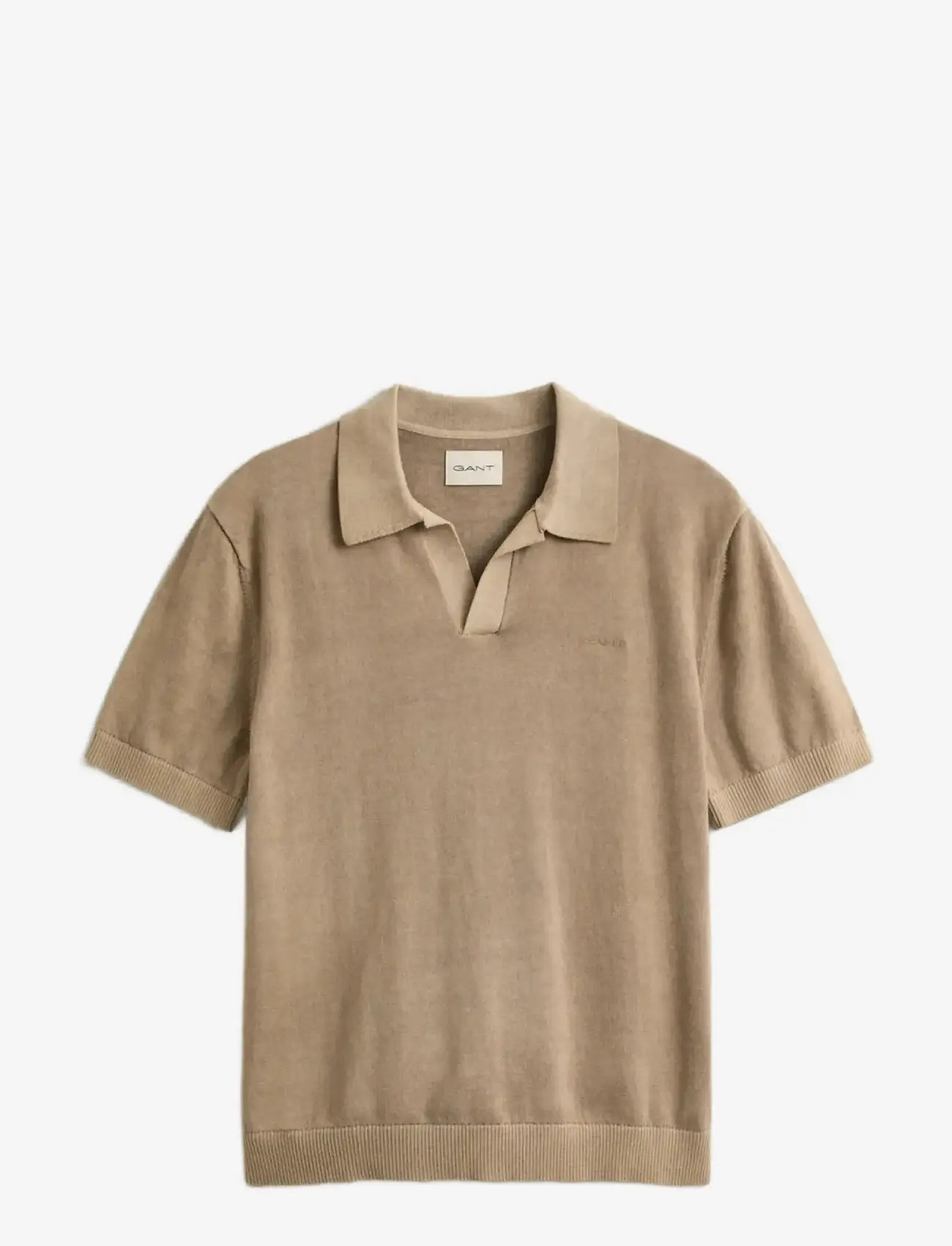 Gant - SUNFADED SS POLO - krótki rękaw - dark khaki - 1