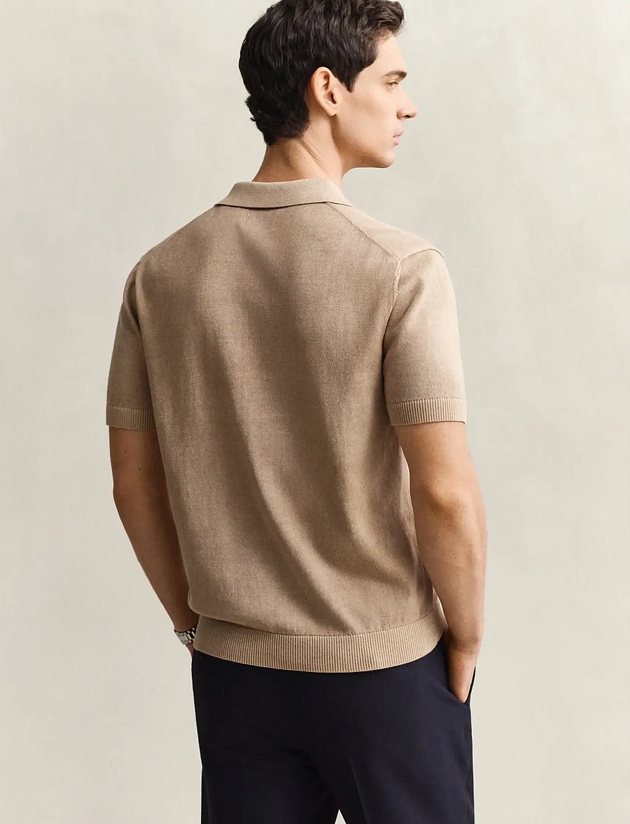 Gant - SUNFADED SS POLO - kurzärmelig - dark khaki - 2