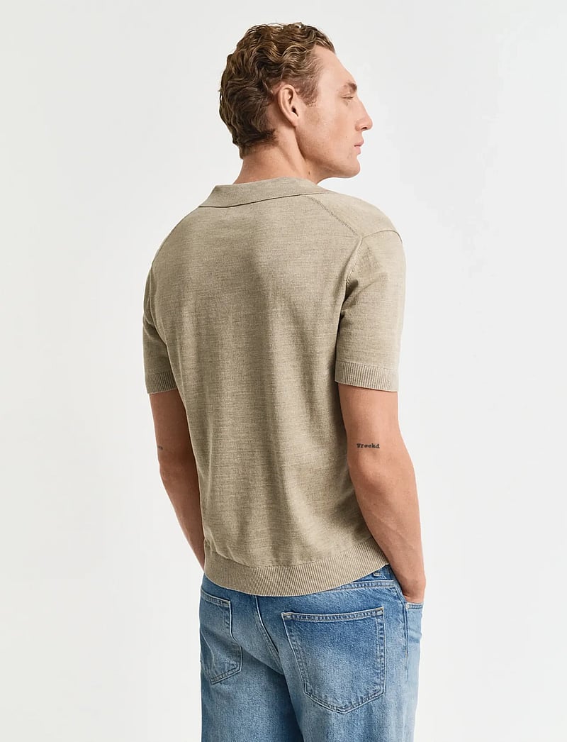 GANT - SUNFADED SS POLO - knitted polos - dry sand - 3