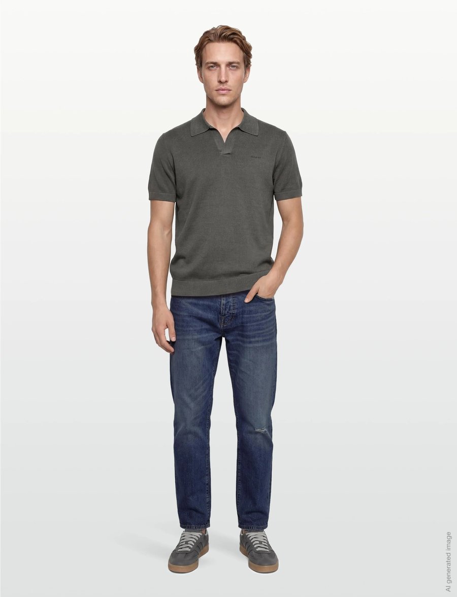 Gant - SUNFADED SS POLO - kurzärmelig - washed out black - 0
