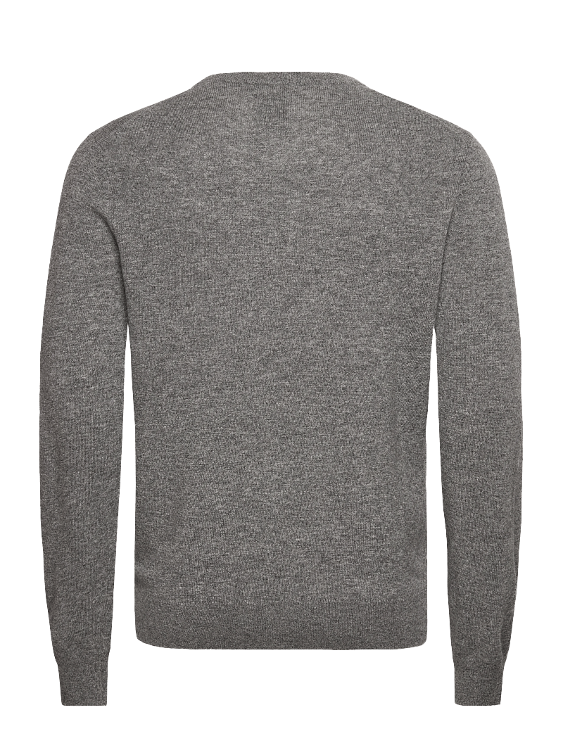 GANT - EXTRAFINE LAMBSWOOL V-NECK - v-ringat - dark grey melange - 1