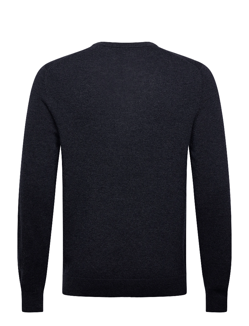 GANT - EXTRAFINE LAMBSWOOL V-NECK - v-ausschnitt - dark navy melange - 1