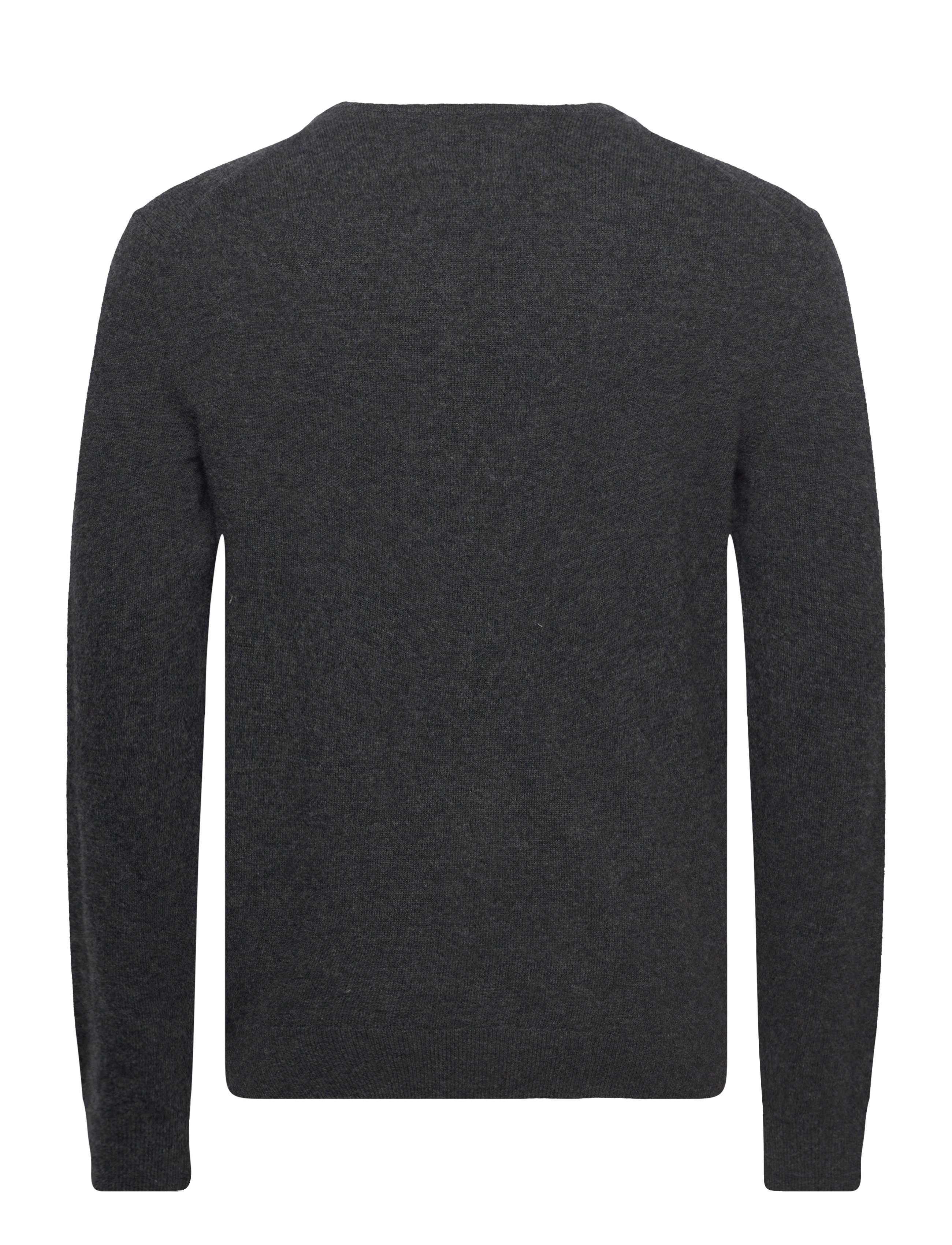 Gant - EXTRAFINE LAMBSWOOL V-NECK - v-hals - dk charcoal melange - 1