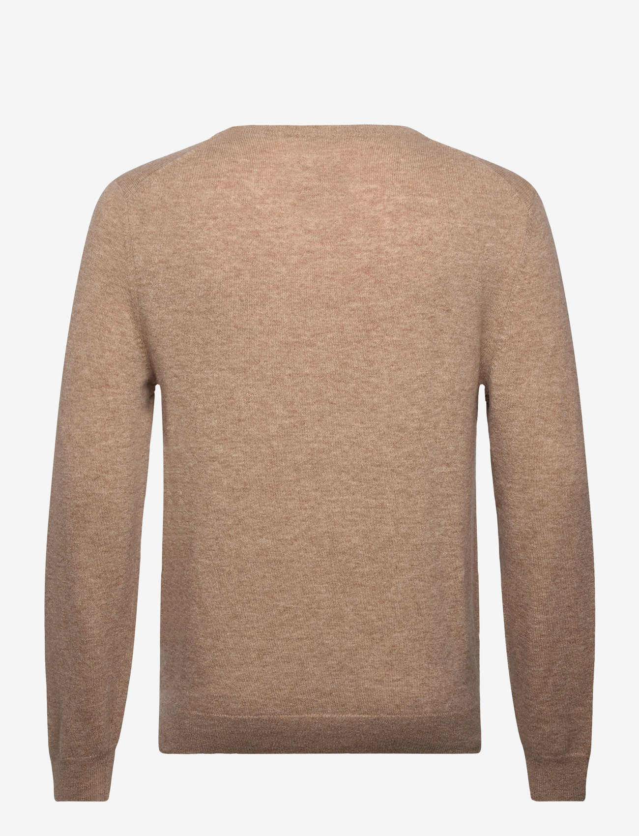 GANT - EXTRAFINE LAMBSWOOL V-NECK - v-hals - dk. sand melange - 1