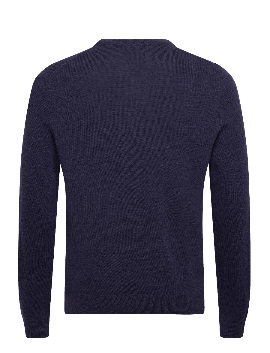 Gant - EXTRAFINE LAMBSWOOL V-NECK - swetry w serek - marine - 2