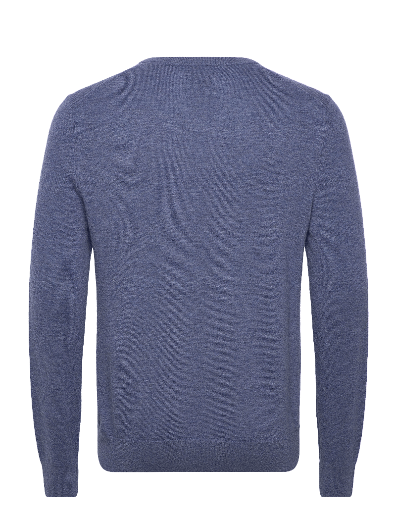 GANT - EXTRAFINE LAMBSWOOL V-NECK - v-ausschnitt - stone blue melange - 1