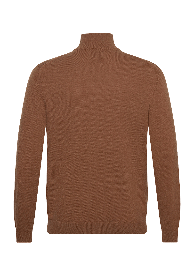 GANT - EXTRAFINE LAMBSWOOL ZIP CARDIGAN - pullover mit durchgehendem reißverschluss - cacao - 1