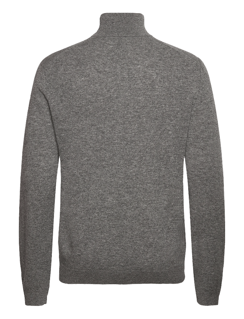 GANT - EXTRAFINE LAMBSWOOL ZIP CARDIGAN - lukuga džemprid - dark grey melange - 1