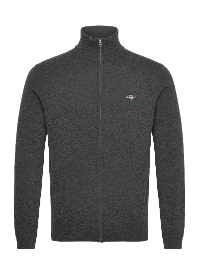 Extrafine Lambswool Zip Cardigan - Cardigans