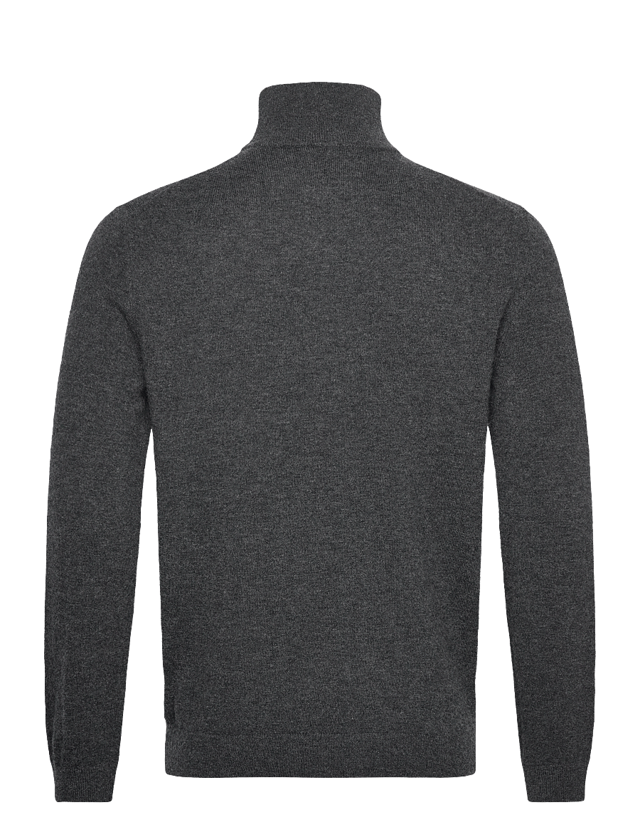 Gant - EXTRAFINE LAMBSWOOL ZIP CARDIGAN - full zip jumpers - dk charcoal melange - 2