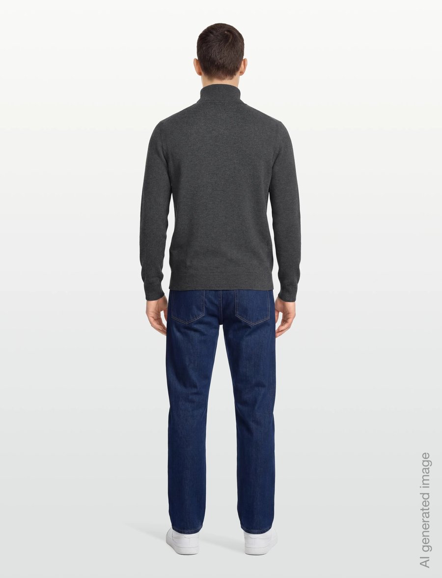 Gant - EXTRAFINE LAMBSWOOL ZIP CARDIGAN - full zip jumpers - dk charcoal melange - 4
