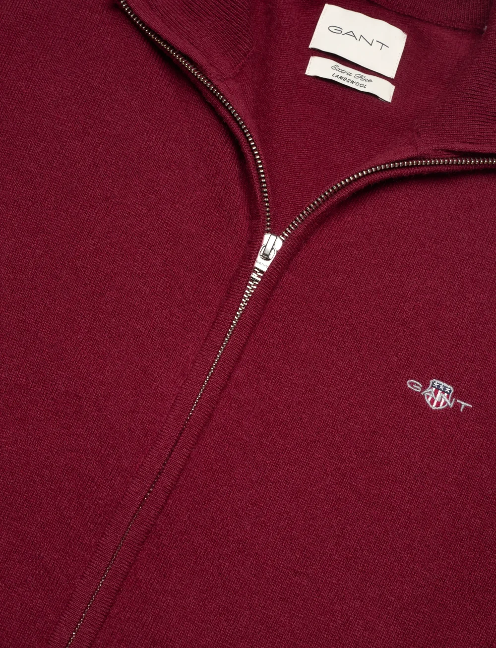 GANT - EXTRAFINE LAMBSWOOL ZIP CARDIGAN - vesten - plumped red - 2