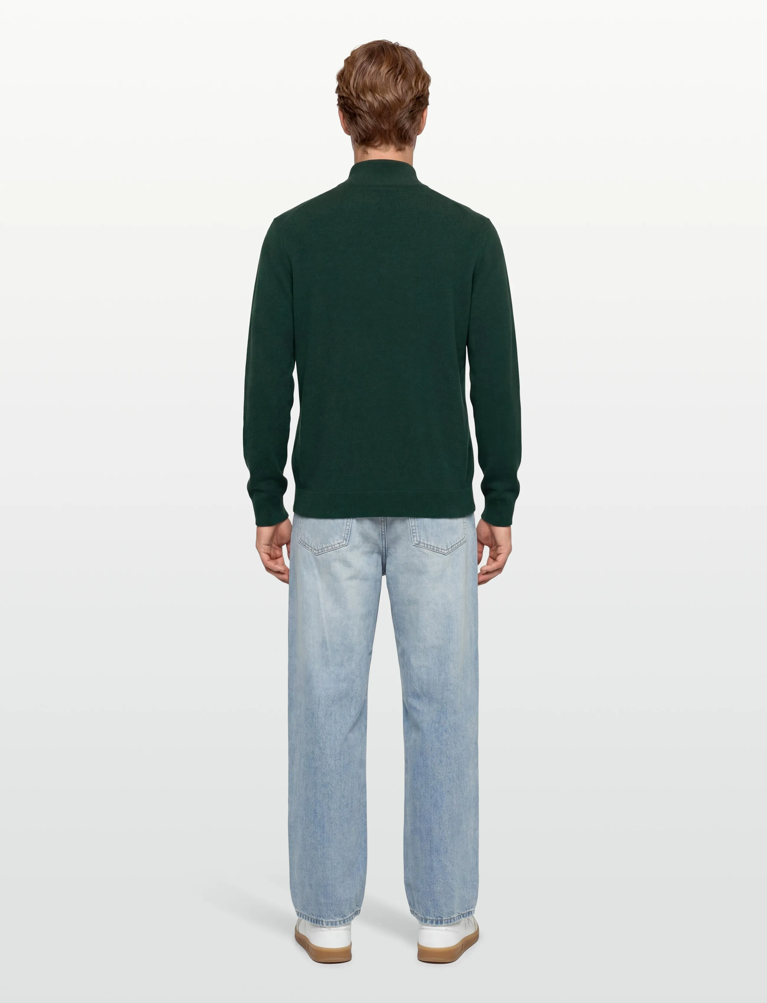 Gant - EXTRAFINE LAMBSWOOL ZIP CARDIGAN - cardigans - tartan green - 4